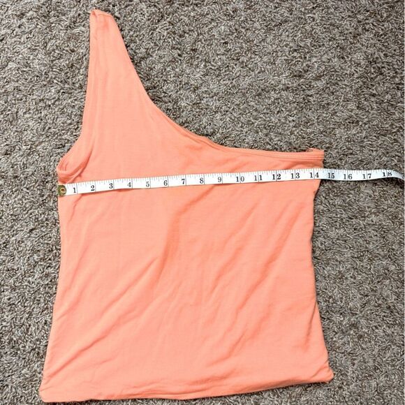 J. Crew One Shoulder Knit Orange Tank Top - Picture 4 of 6